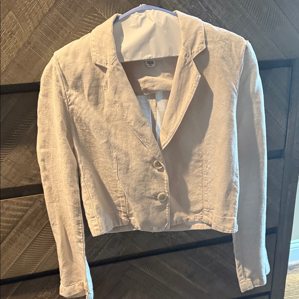 Women's Cream Blazer Jacket